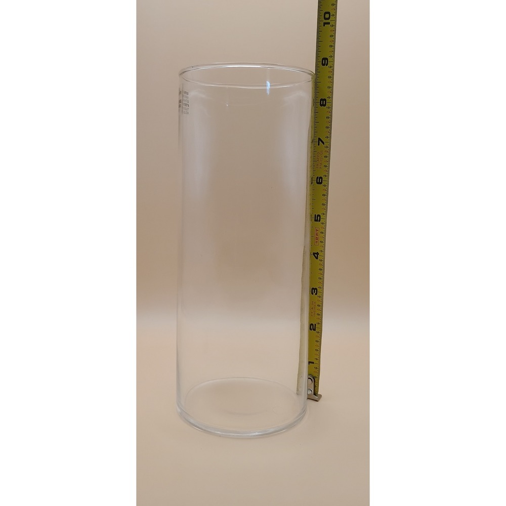 Clear Glass Cylinder Vase 9 Inch Tall Round Floral Centerpiece Home Decor - Picture 3 of 4